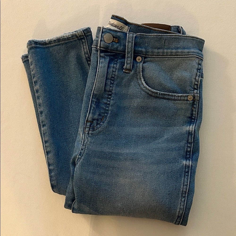 Madewell high-rise skinny crop denim